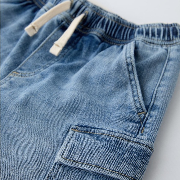 Zara Boys Cargo Jogger Shorts - Picture 1 of 4